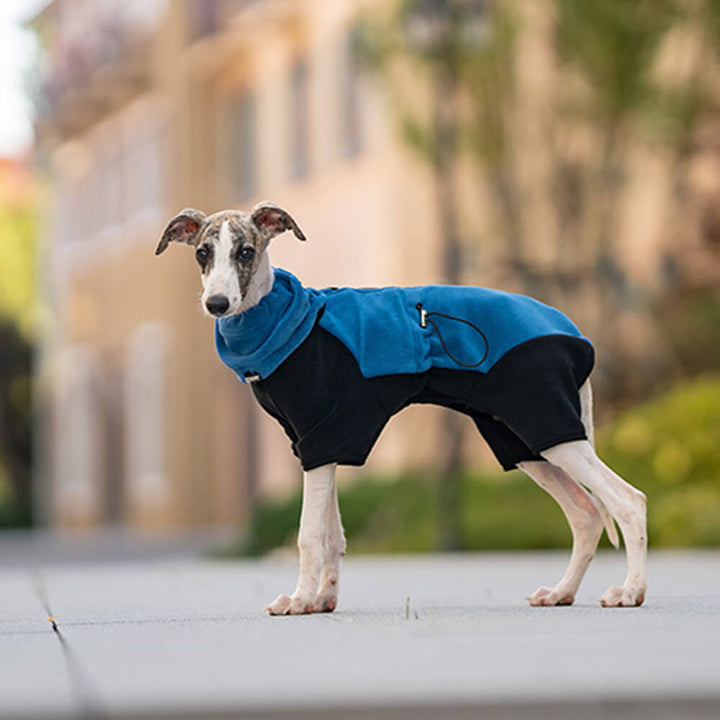 Pełna Ochrona Polarowy Fleece Dla Psów z Odczepianym Kołnierzem