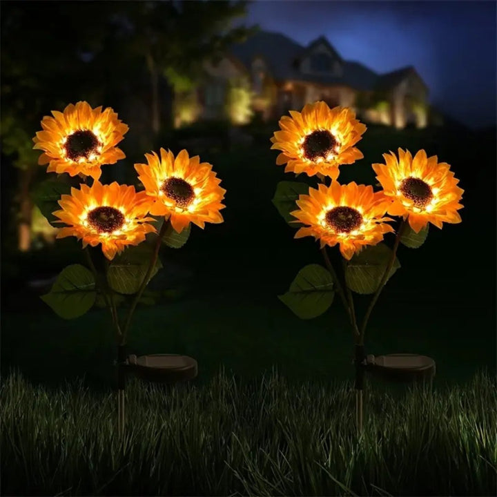 GlowPetal – Słoneczna Lampa LED w Kształcie Słonecznika do Ogrodu