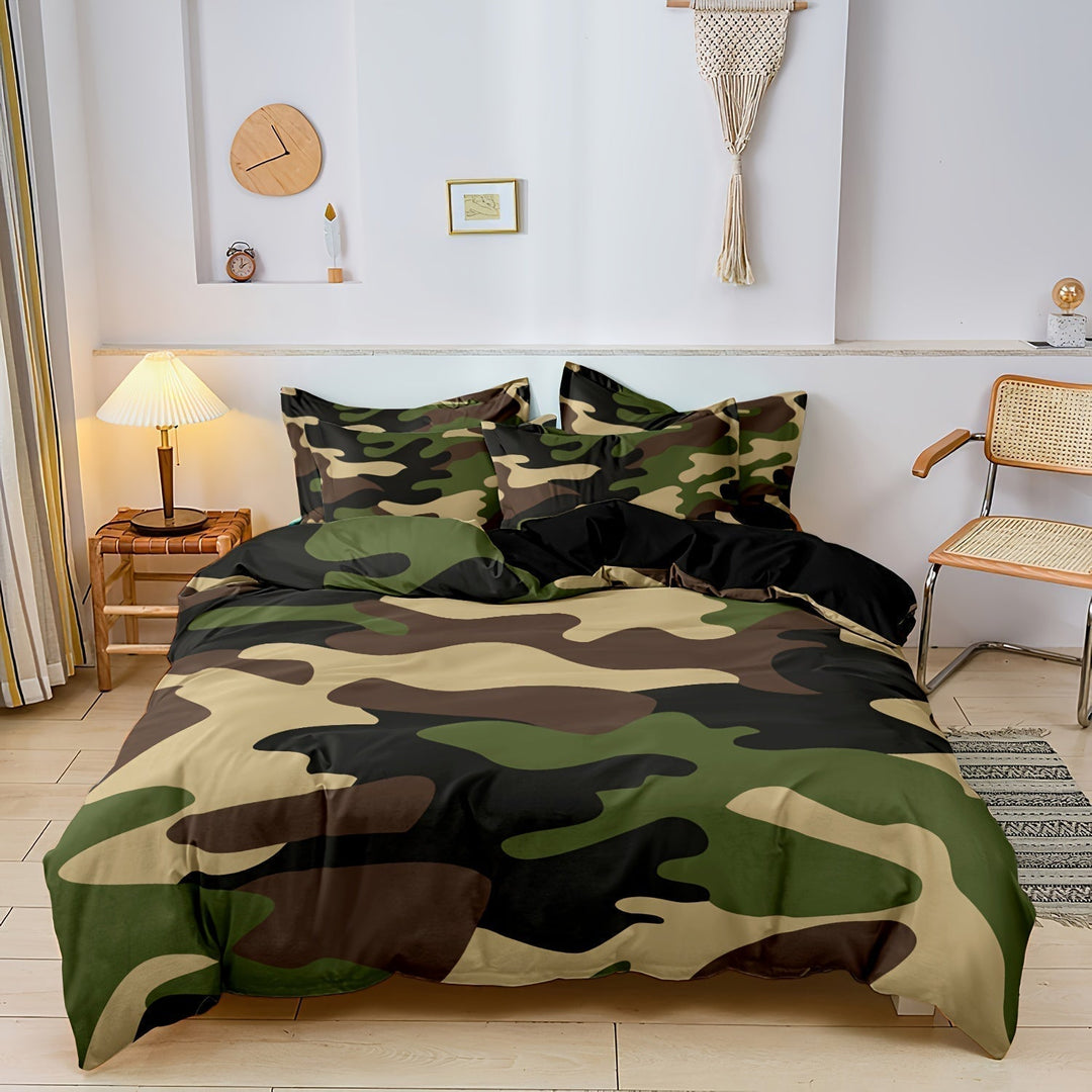 Camoflux - Elegancka Kolekcja Pościeli w Kamuflażu