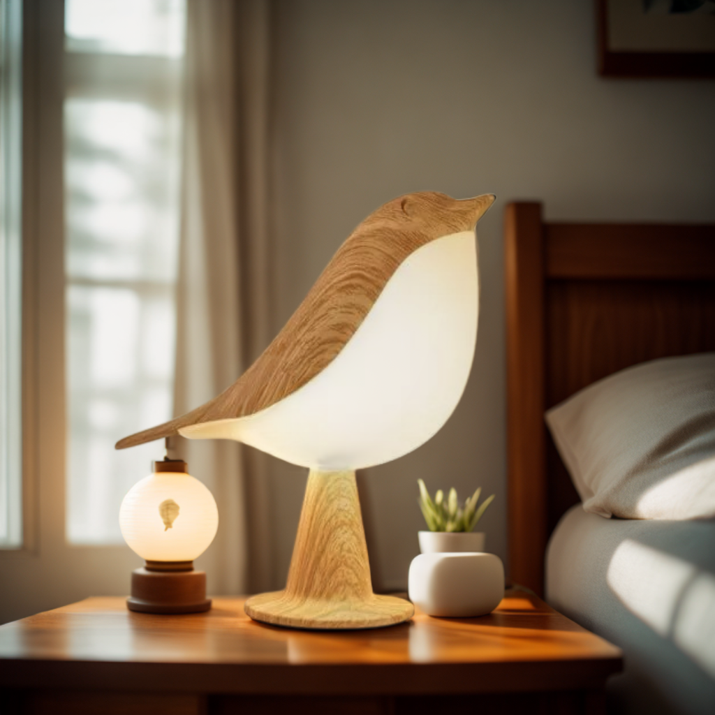 LumiNest Miękka Lampa Nocna | Urocza lampa, która uspokaja i upiększa Twoją przestrzeń