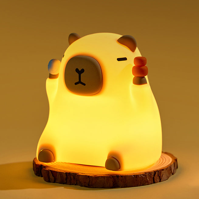 SquishBara | Kapibara Squishy Lampa Nocna Idealny Prezent dla Wszystkich Wieków