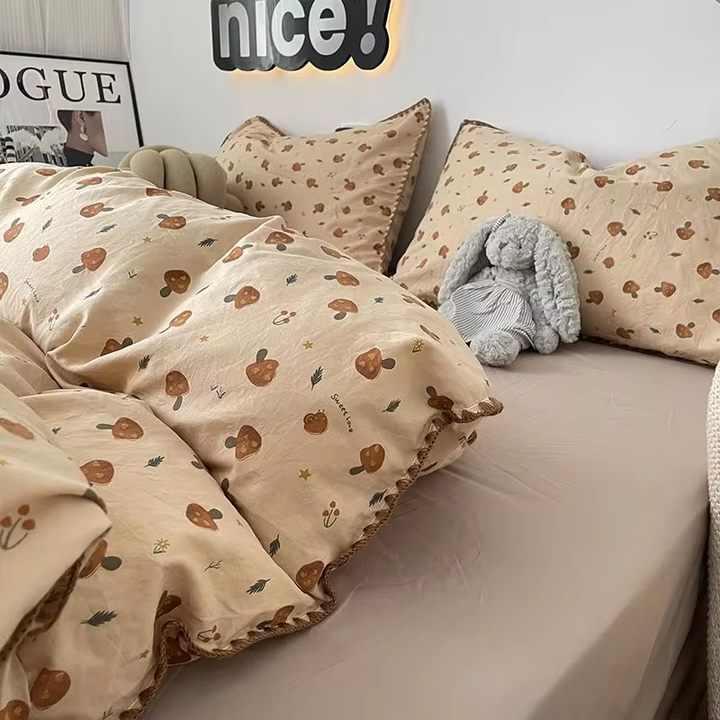 Zestaw pościeli w grzyby