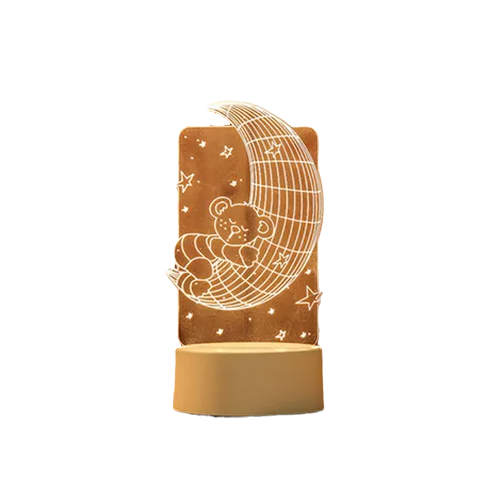 3D Nocna Lampa Usb