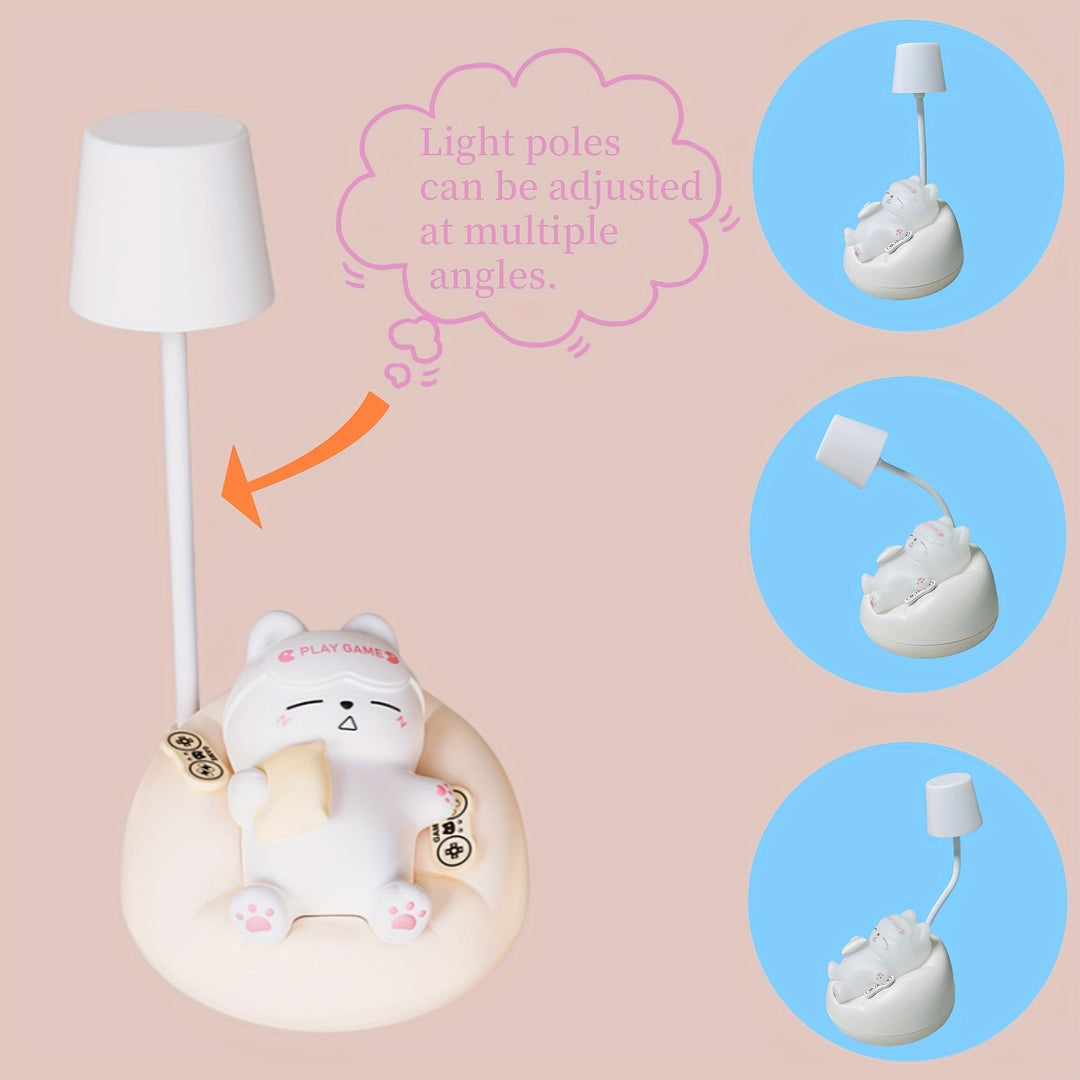 LumiKat Lampa - Urocza LED Lampa Nocna w Kształcie Kota