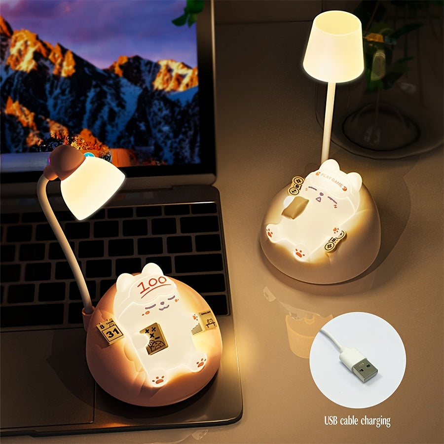LumiKat Lampa - Urocza LED Lampa Nocna w Kształcie Kota