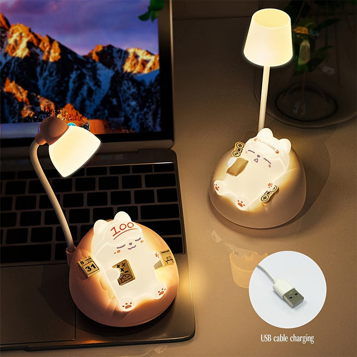 LumiKat Lampa - Urocza LED Lampa Nocna w Kształcie Kota