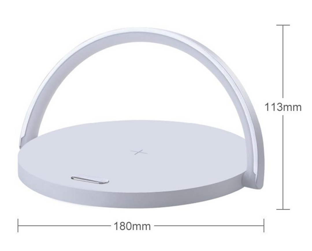 Bowlight Design | Atmosferyczna Lampa Nocna 3-w-1 z Bezprzewodowym Ładowaniem