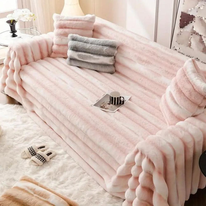 FleeceElegance - Gruba i chmurowa pokrywa na sofę