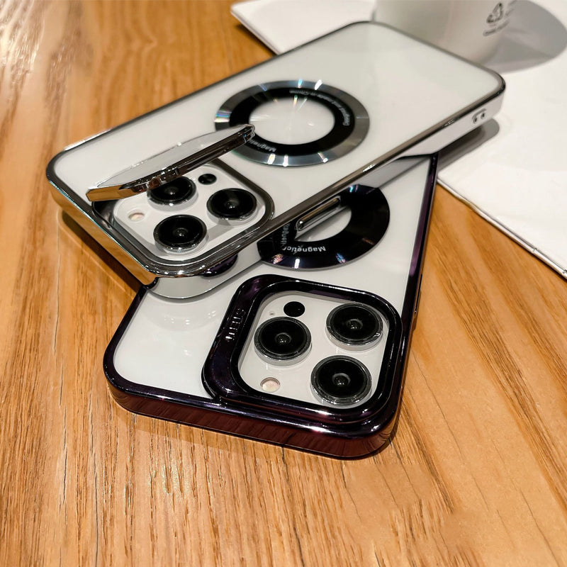 Etui na telefon iPhone z magnesem i podstawą