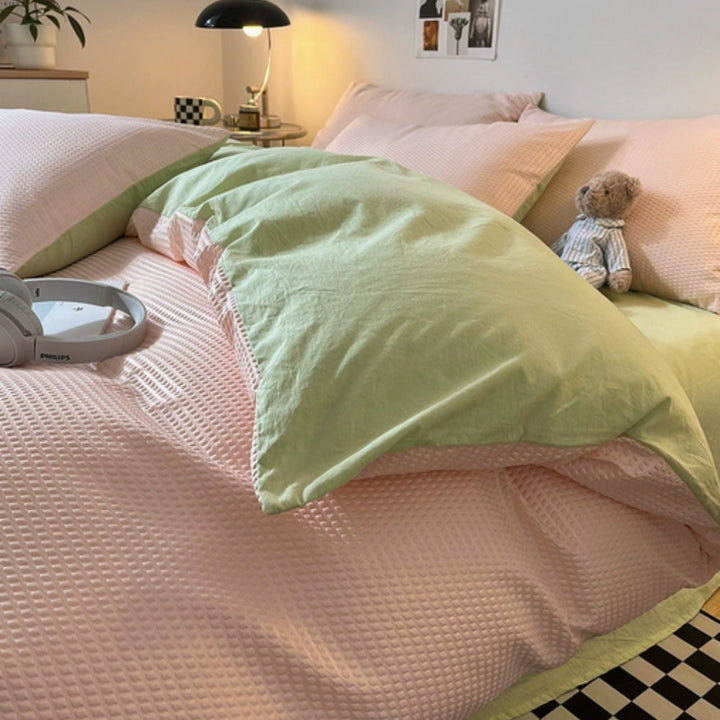 Zestaw Pościeli Beaumont Ultra-Soft Waffle | 3-częściowy zestaw