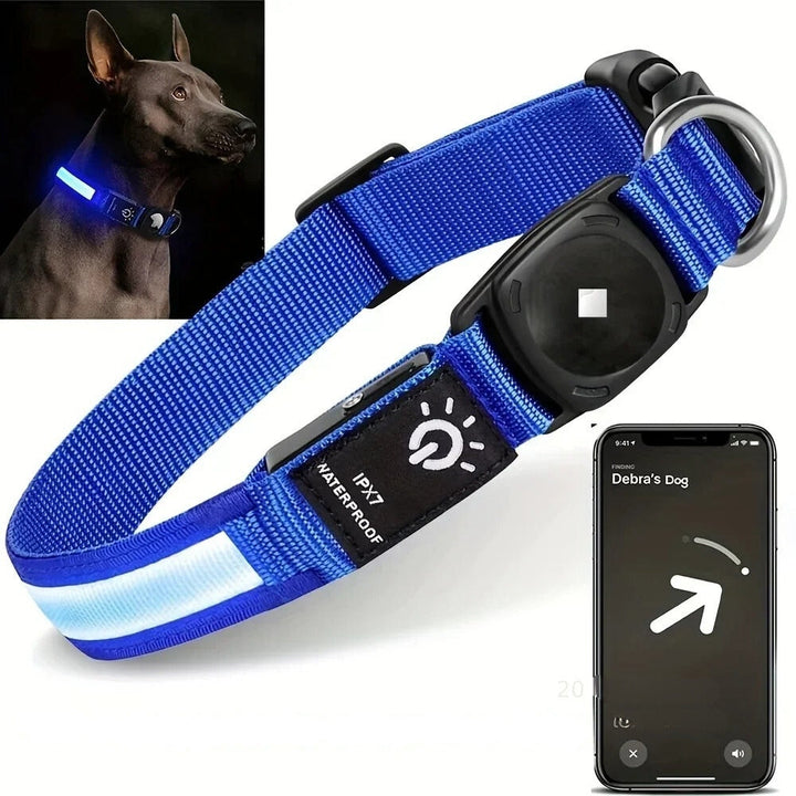 Mieniące się Obroże dla Psów – Wodoodporna Obroża LED z Ładowaniem USB, Podświetlane Obroże dla Psów dla Bezpieczeństwa Nocą, Wszystkie Rozmiary