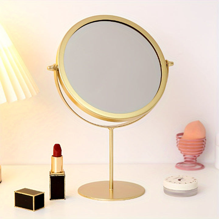 VintageGlow – Regulowane Lustro do Makijażu z Żelazną Ramą