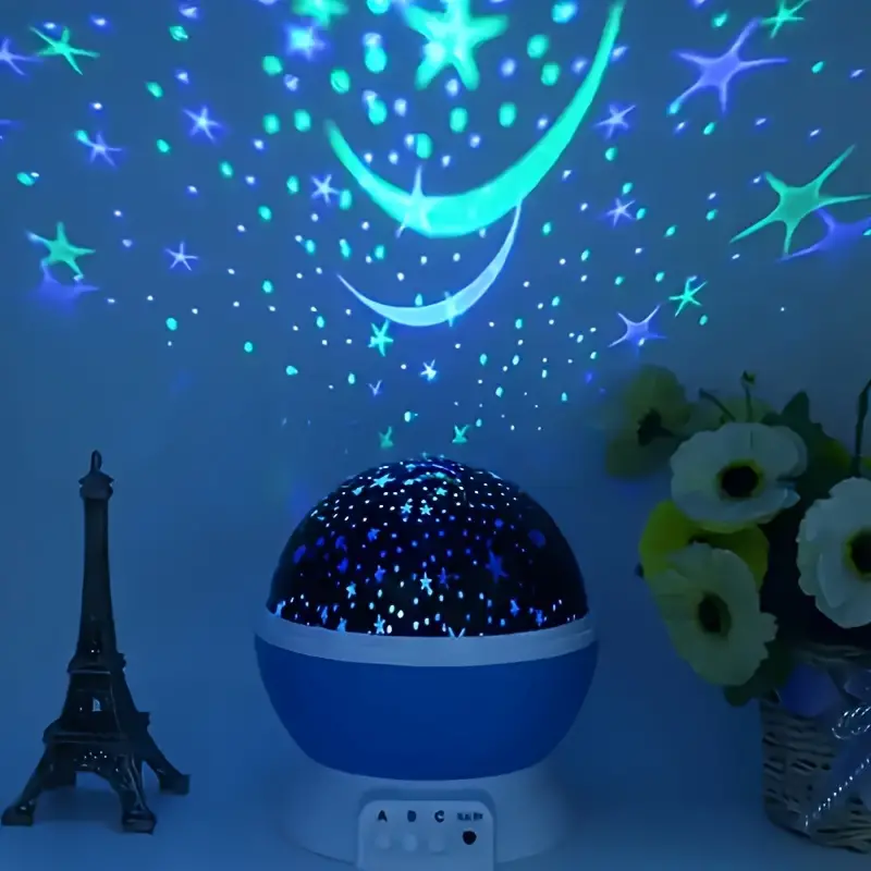 Nocna Lampa Projektor Gwiaździstego Nieba dla Dzieci – Magiczny Projektor LED z Zmianą Koloru
