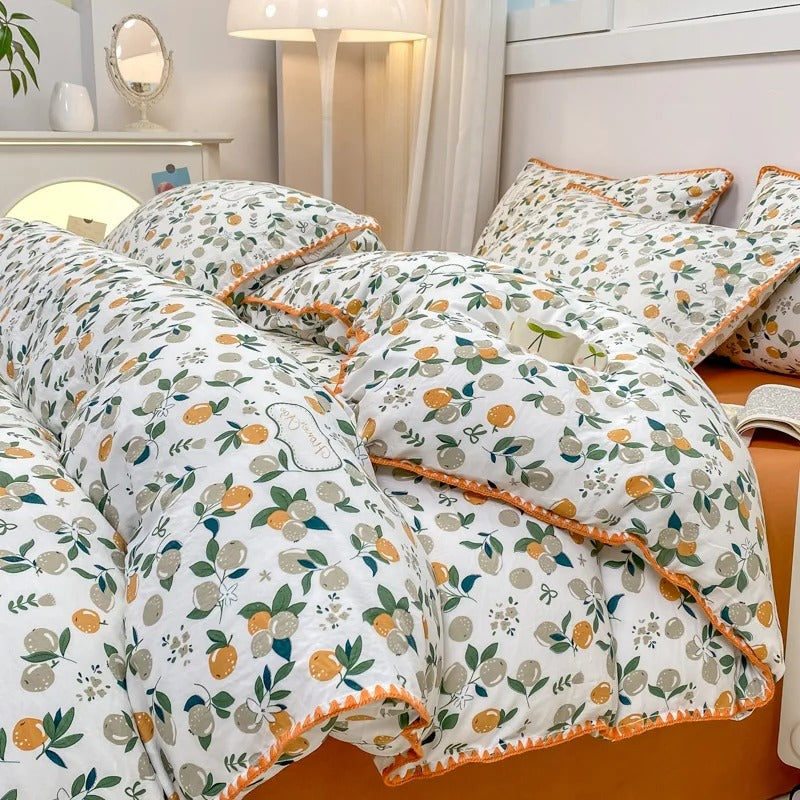 Zestaw pościeli Blossom &amp; Berry Dream 4szt. Pokrowiec na kołdrę w kwiaty