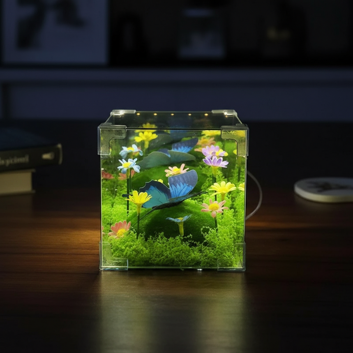 LED Sześcian Motyla Oświetlenie Nocne Dekoracja