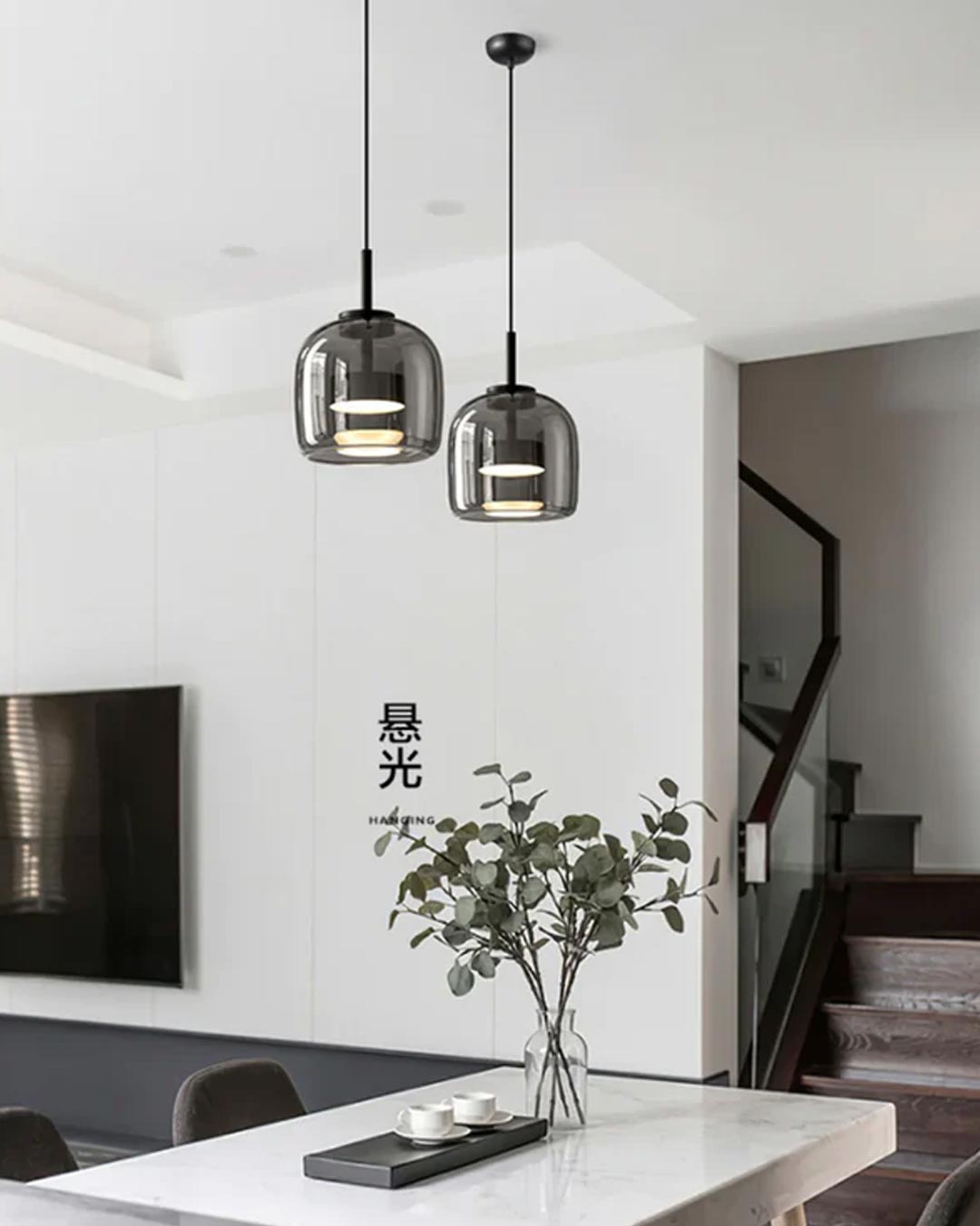 Lampa wisząca Valentino - Dym - Zestaw 2