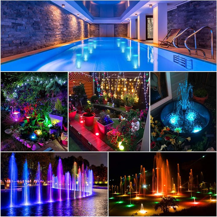 Podwodne oświetlenie basenowe z 10 diodami LED