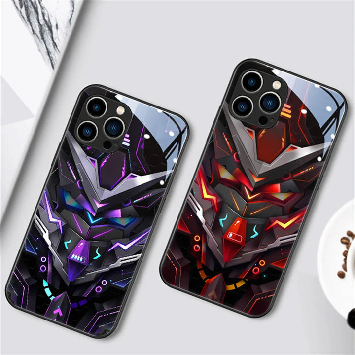 Fajny Mecha Apple Smart Flash Etui na Telefon