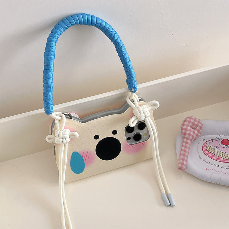 Etui na telefon Flip-Phone w stylu Insta z rysunkiem Westie