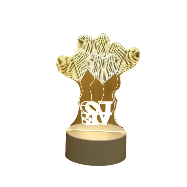 3D Nocna Lampa Usb