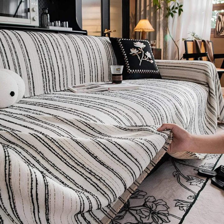 Pokrowiec na Sofę z Chenille w Regal Stripes