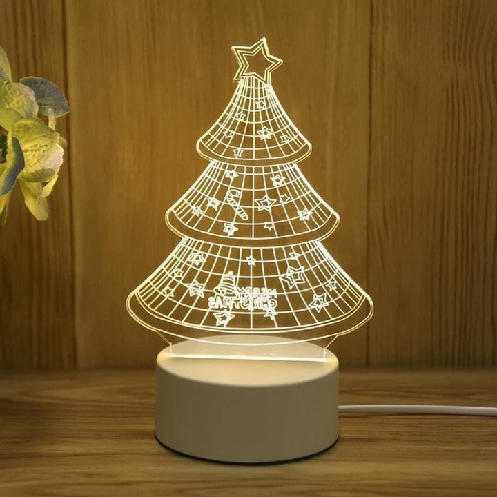 3D Nocna Lampa Usb