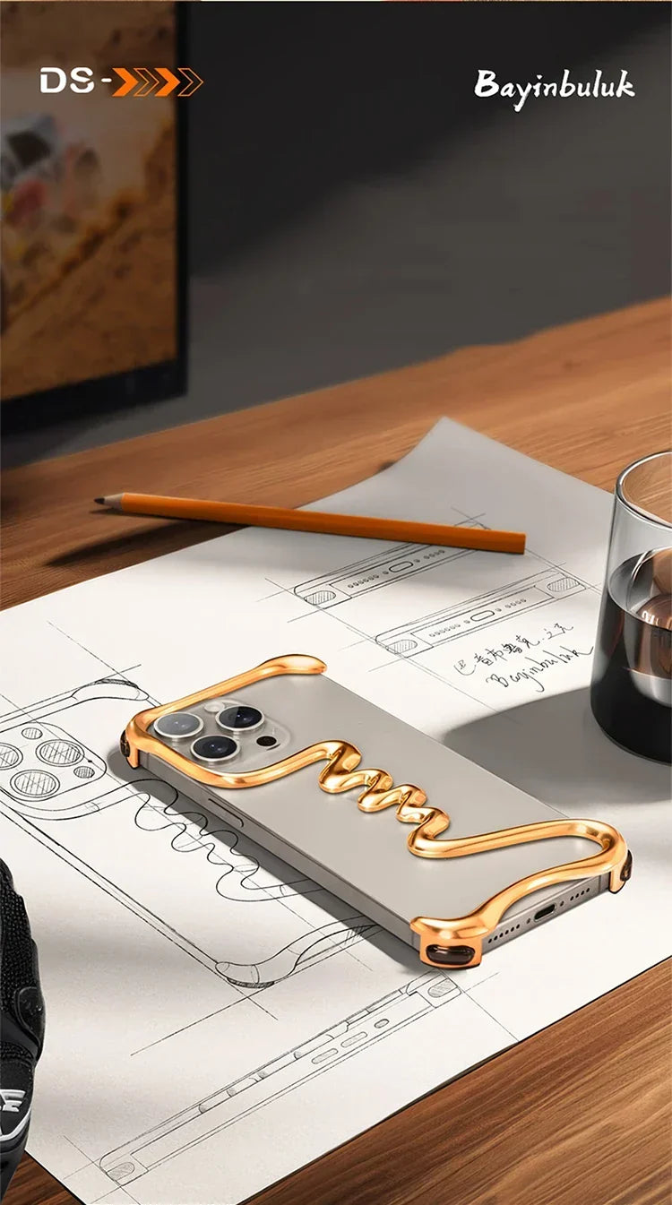 Metalowy Etui Bezramkowe na iPhone&