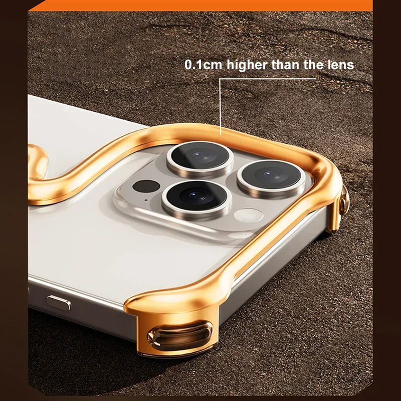 Metalowy Etui Bezramkowe na iPhone&