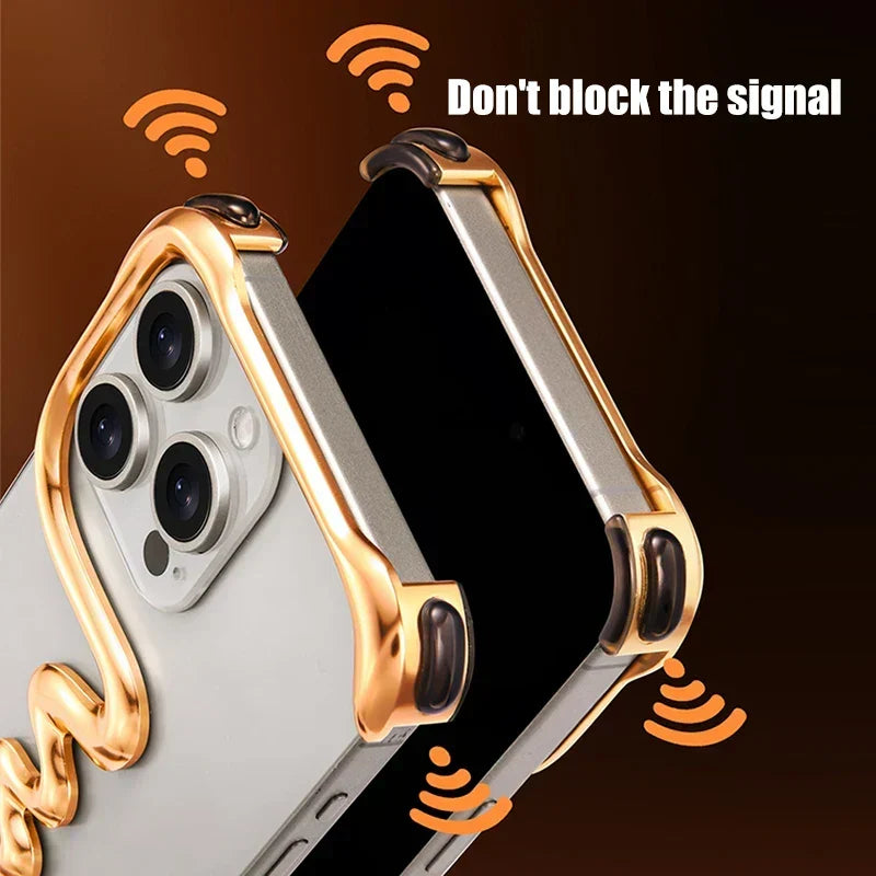 Obudowa Bumper iPhone z Metalowym Brzegiem Bezramkowym