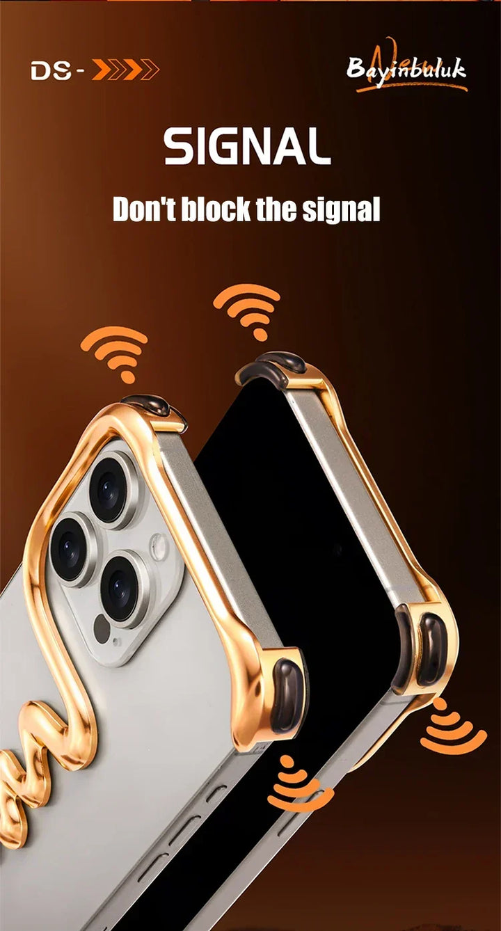 Metalowy Etui Bezramkowe na iPhone&