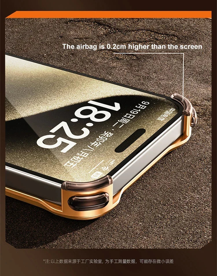 Metalowy Etui Bezramkowe na iPhone&