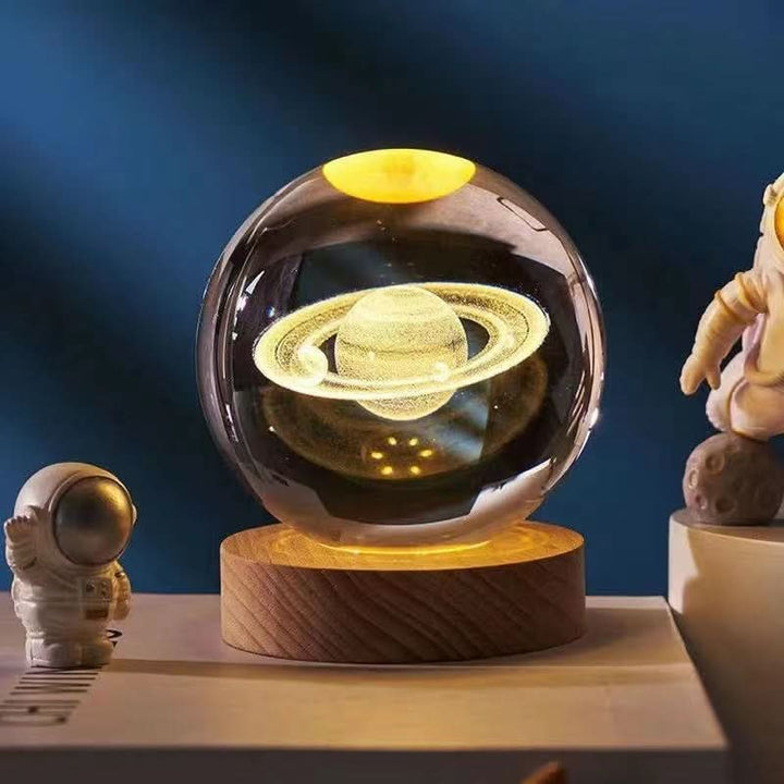 Elegancka 3D LED Lampa Nocna z Efektem Iskrzącej Gwiazdy