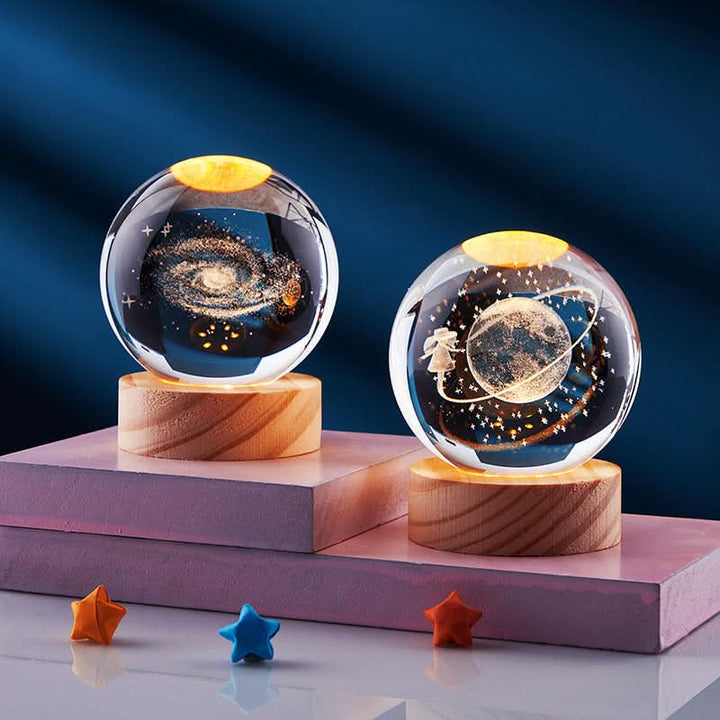 Elegancka 3D LED Lampa Nocna z Efektem Iskrzącej Gwiazdy