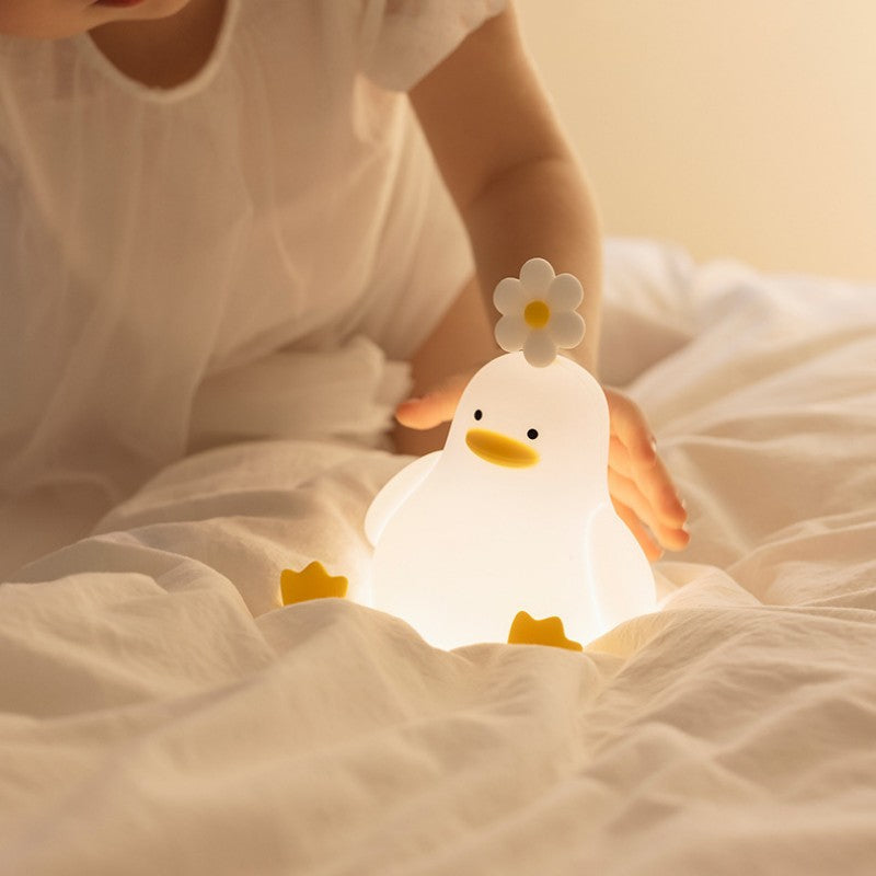 Oświetlenie nocne z miękkim światłem z silikonu, dbające o oczy