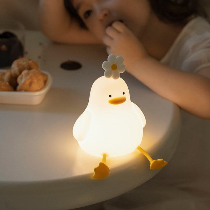 Lampa nocna z miękkim światłem silikonowym dbająca o oczy