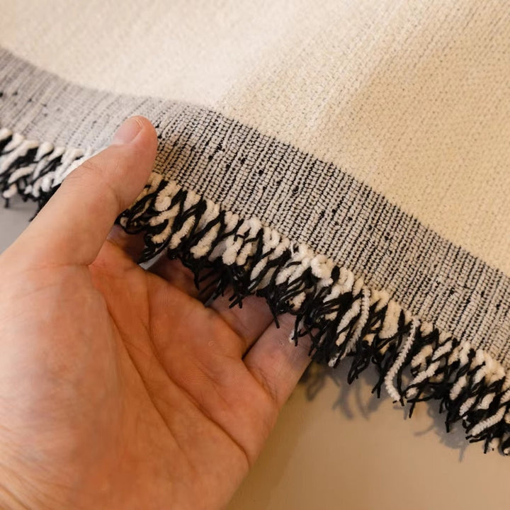 Abstrakcyjny Pokrowiec na Sofę Chenille w Pędzlach