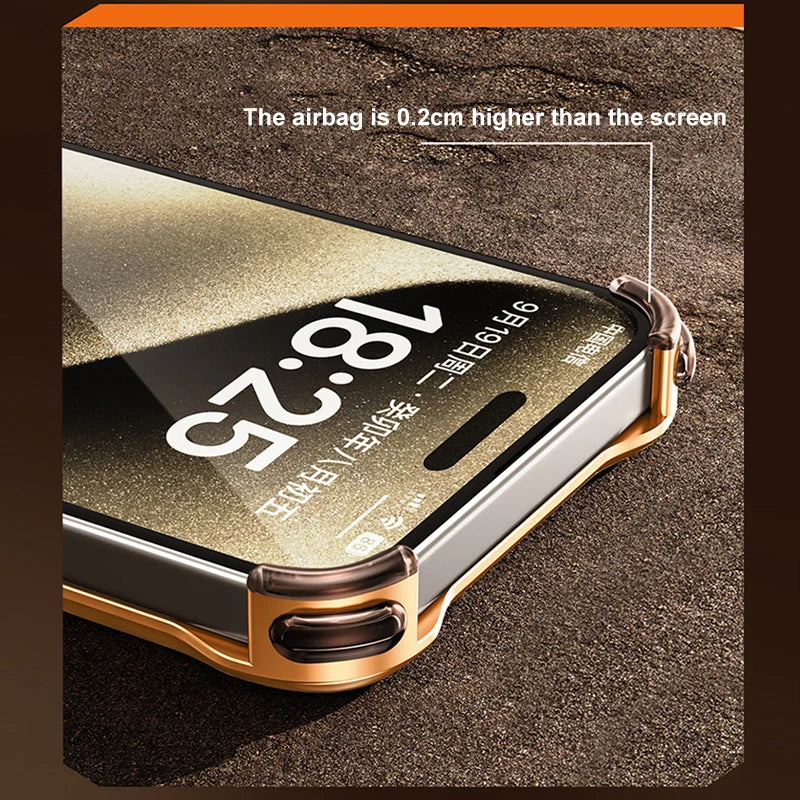 Obudowa Bumper iPhone z Metalowym Brzegiem Bezramkowym