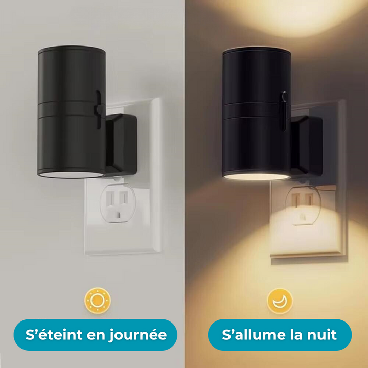 Gniazdko nocnej lampki z detekcją jasności i regulacją jasności