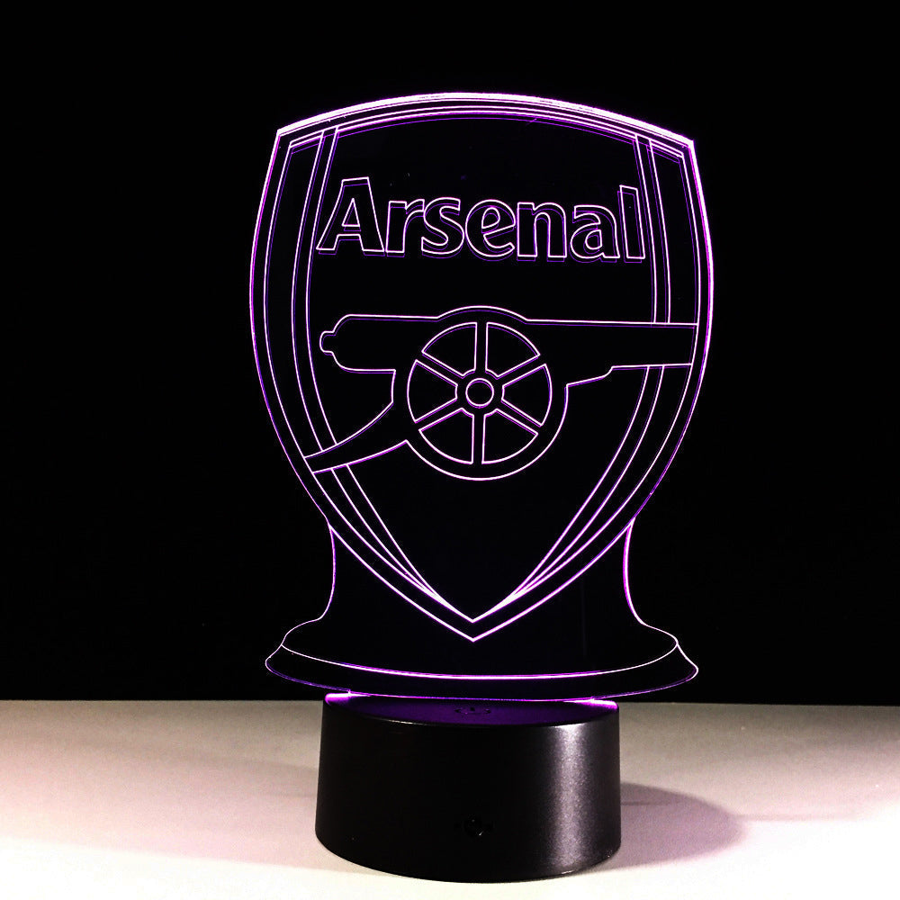 Lampa 3D Iluzja Optyczna Arsenal Piłka Nożna