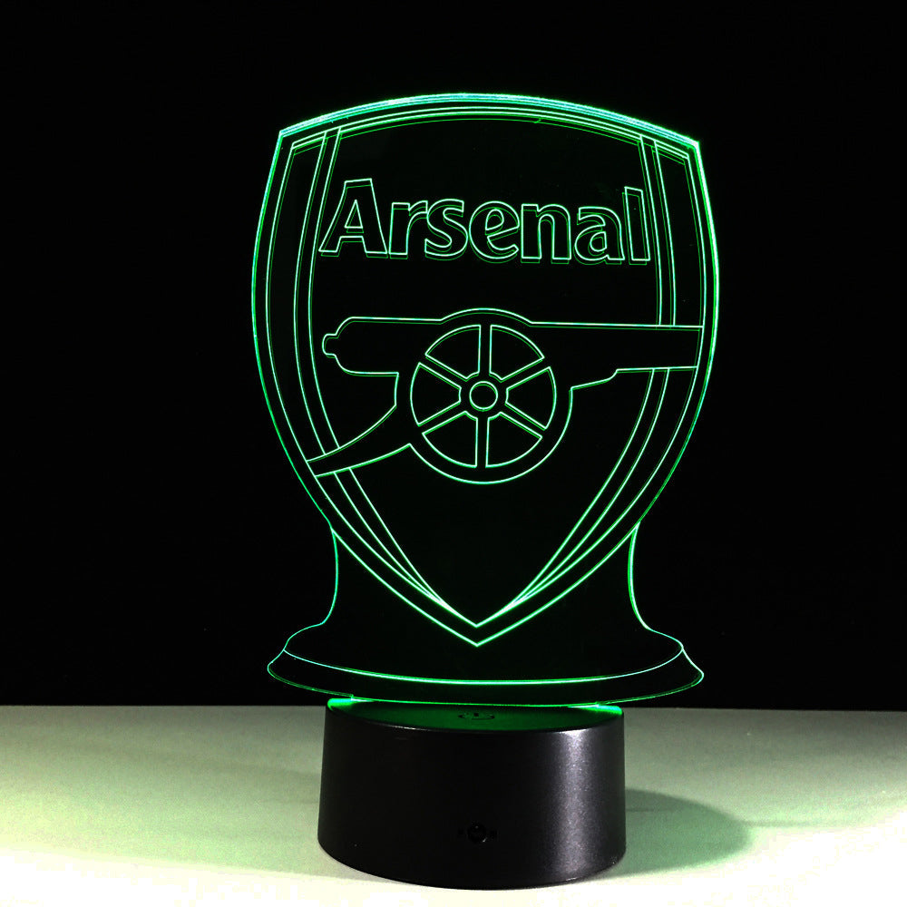 Lampa 3D Iluzja Optyczna Arsenal Piłka Nożna