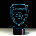 Lampa 3D Iluzja Optyczna Arsenal Piłka Nożna