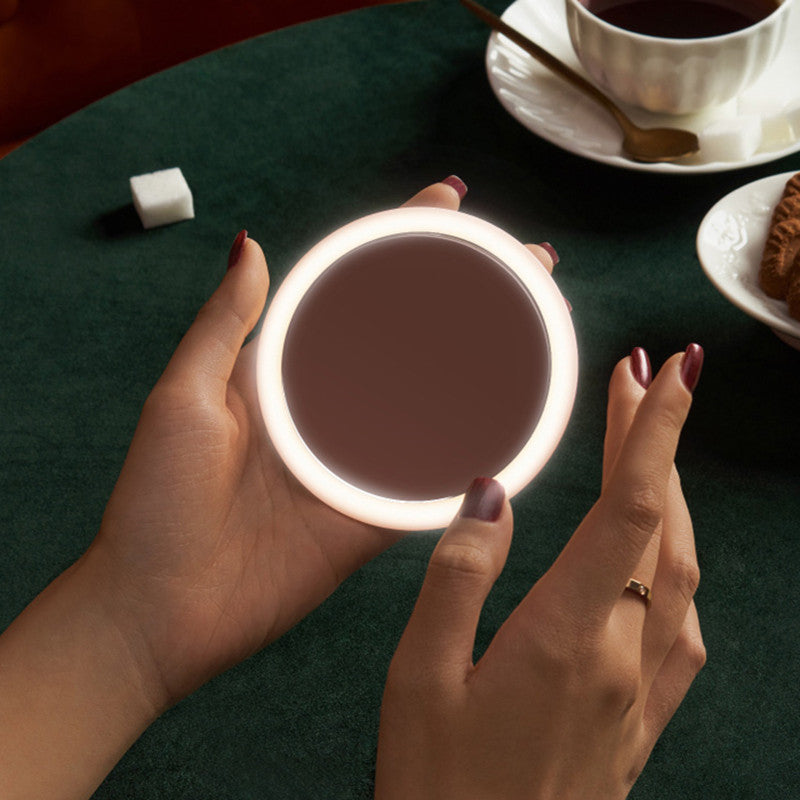 Inteligentne Przenośne Lustro do Makijażu z Podświetleniem LED
