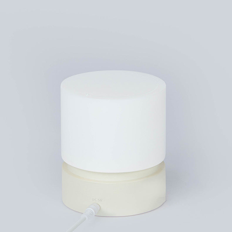 Współczesna Nordic Timer Ładowalna Lampa Stołowa LED z Cylindrem z ABS HIPS Silikonowa Nocna Lampa do Stojaka na Noc