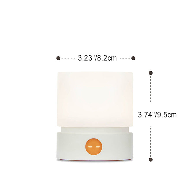 Współczesna Nordic Timer Ładowalna Lampa Stołowa LED z Cylindrem z ABS HIPS Silikonowa Nocna Lampa do Stojaka na Noc