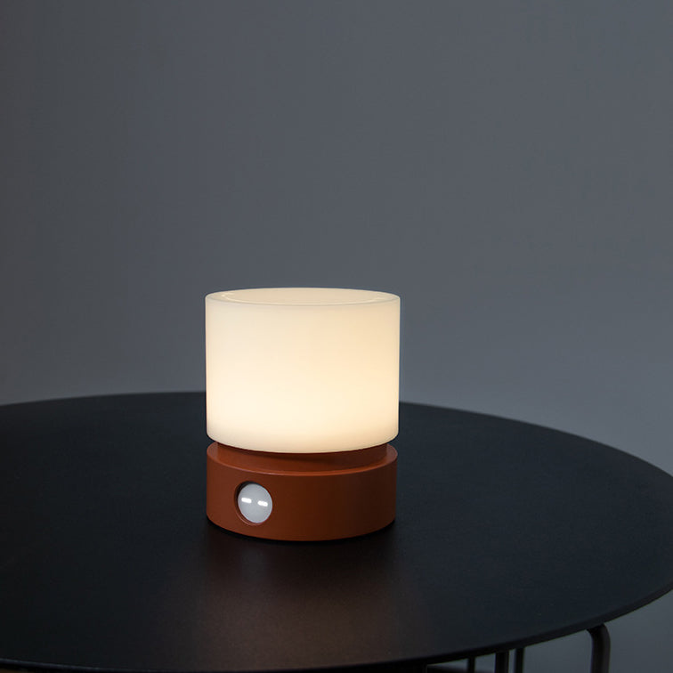 Współczesna Nordic Timer Ładowalna Lampa Stołowa LED z Cylindrem z ABS HIPS Silikonowa Nocna Lampa do Stojaka na Noc