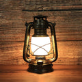 Tradycyjna Vintage Okrągła Lampa Konna Żelazo Akryl LED Lampa Stołowa do Salonu