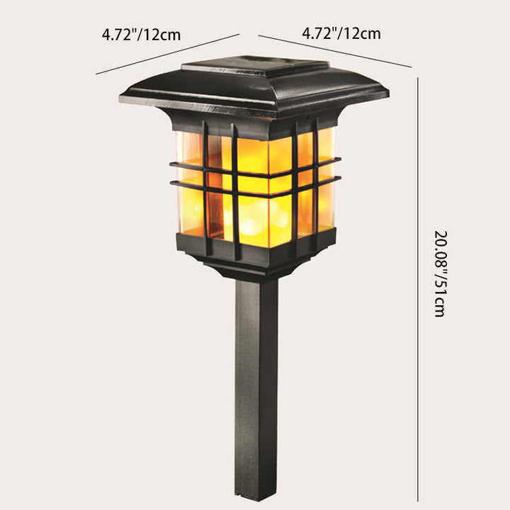 Nowoczesna Minimalistyczna Kolumna Plastikowa Lampa Podłogowa LED Solarna do Ogrodu |