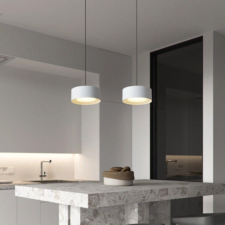 Minimalistyczna Okrągła Cylinderowa Lampa Wisząca LED do Sypialni