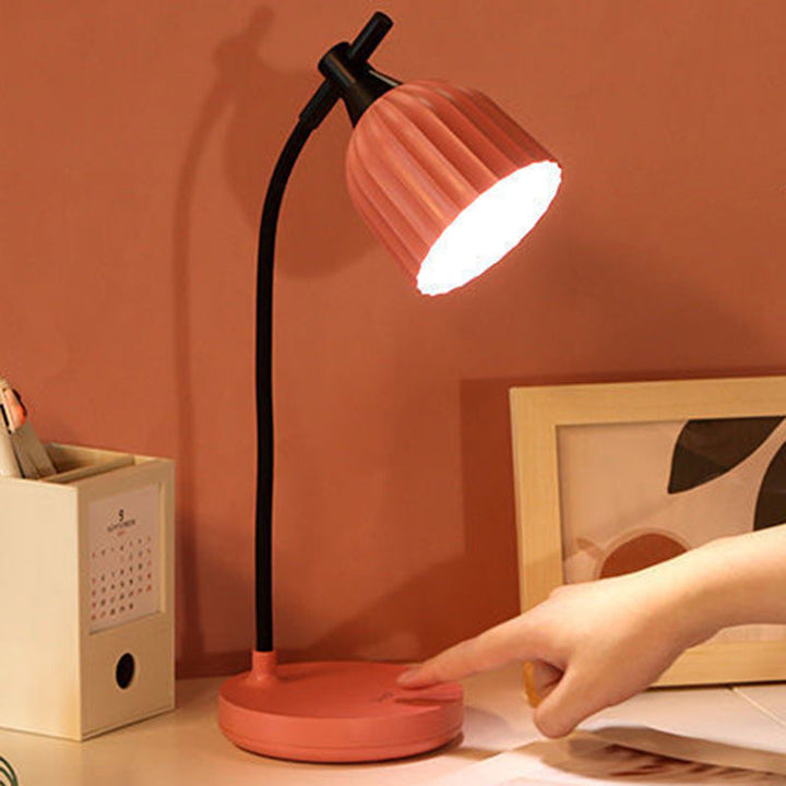 Nowoczesna Minimalistyczna Okrągła Złożona Lampa Stołowa LED ABS do Salonu