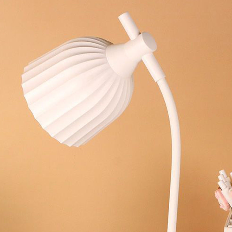 Nowoczesna Minimalistyczna Okrągła Złożona Lampa Stołowa LED ABS do Salonu